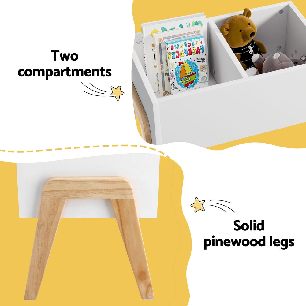 Toy Box Chest Storage Bin Container Wooden Cabinet Clothes Book Organiser Bedroom