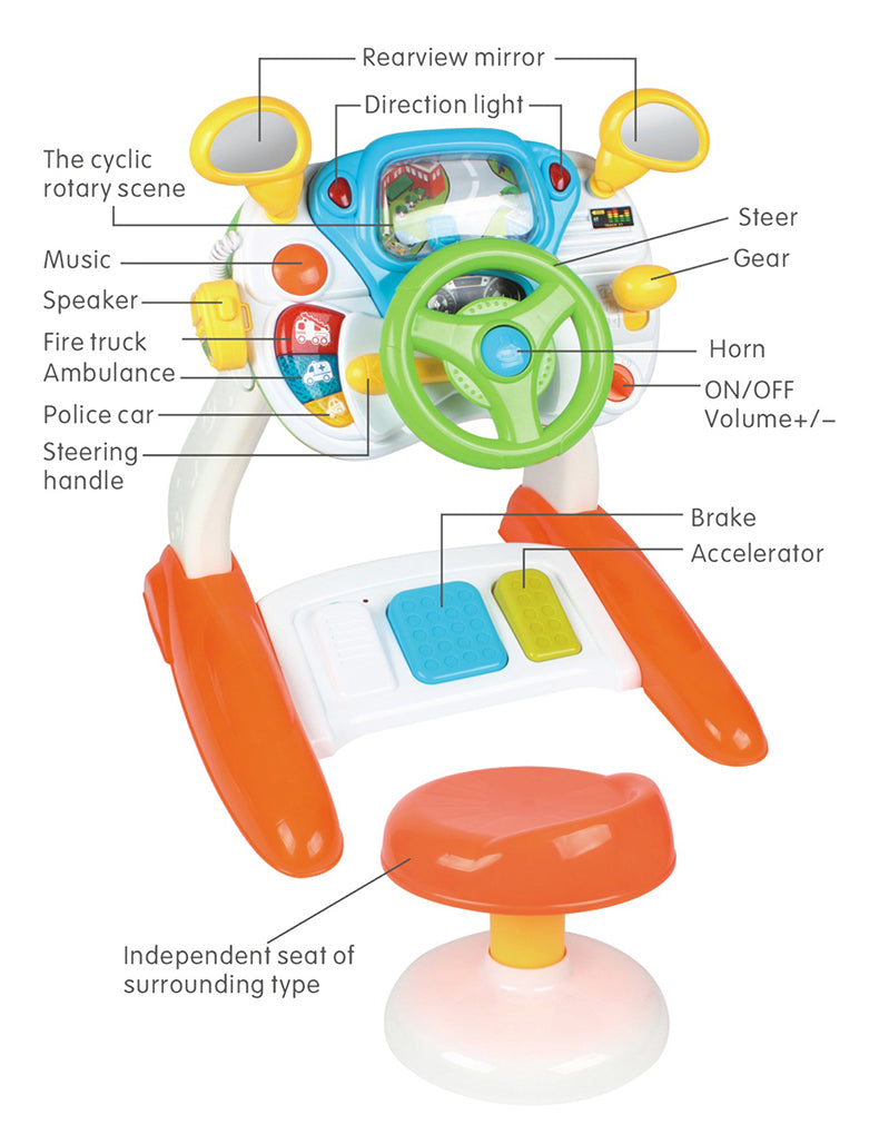 Sensory Play Interactive Driving Simulation with Music and Light