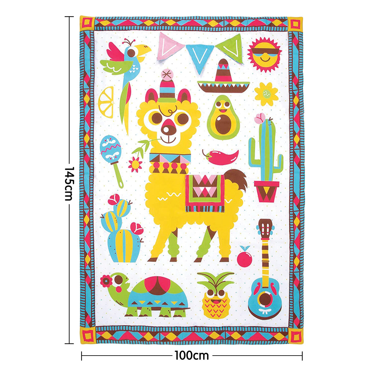 Activity Playmat To Bag With Musical Rattle Padded