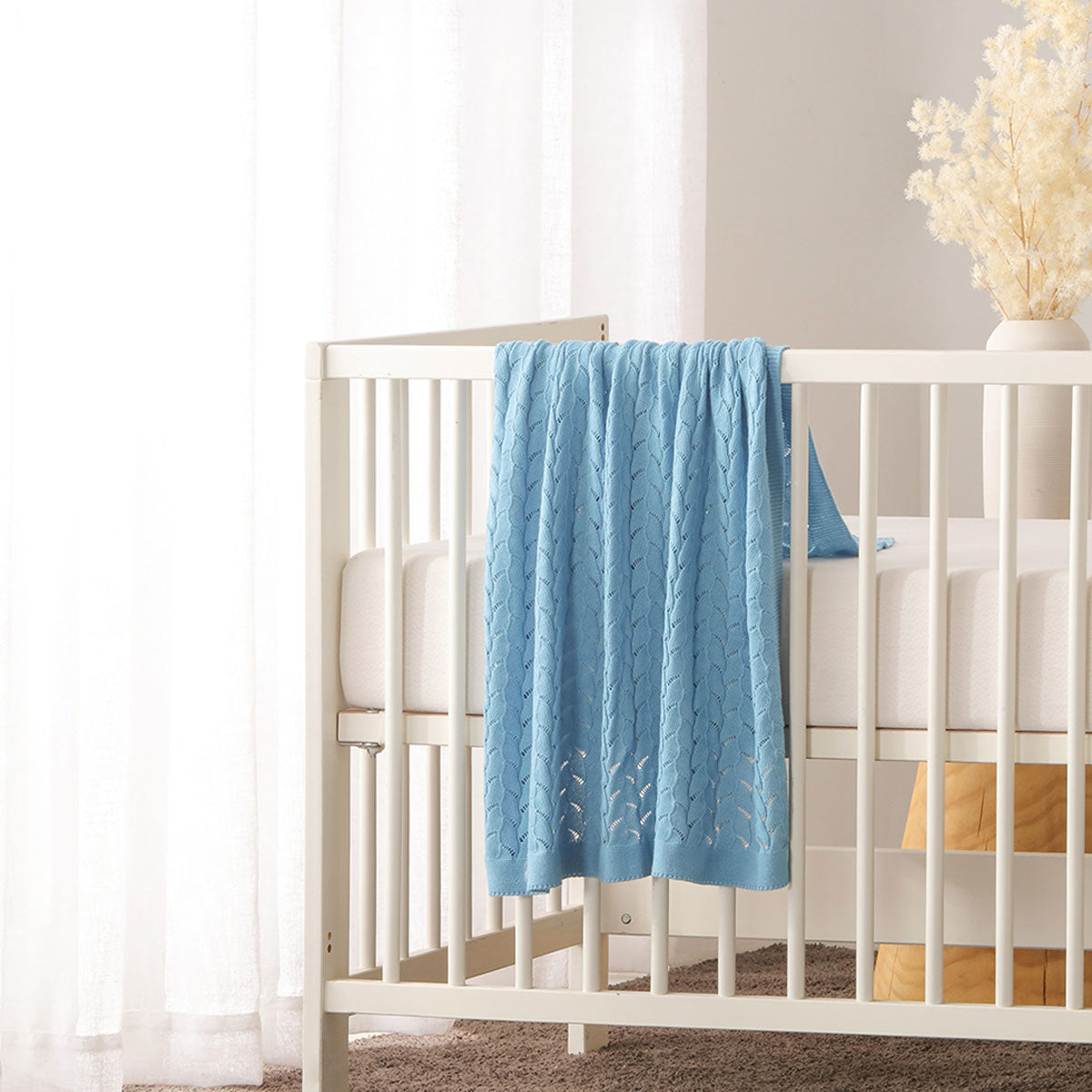 Blue Cotton Baby Blanket