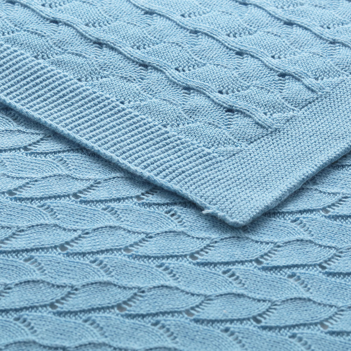 Blue Cotton Baby Blanket