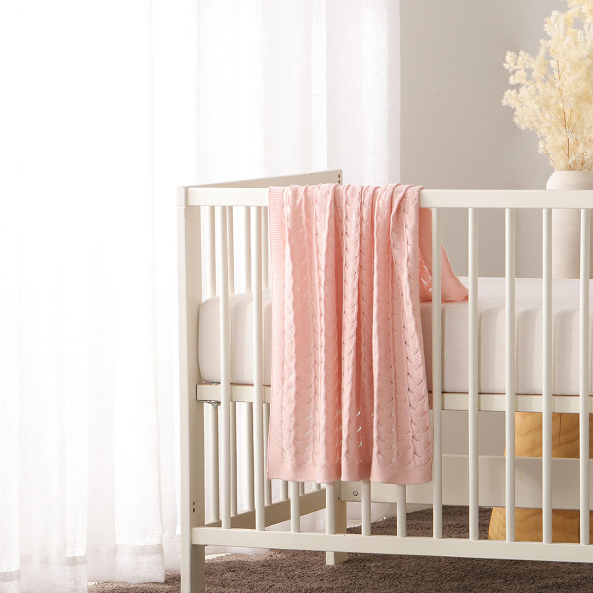 Blush Cotton Baby Blanket