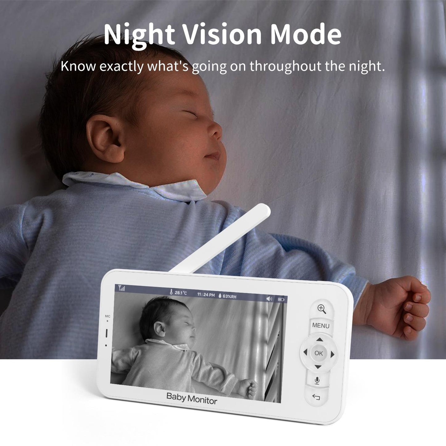 Baby Monitor With 5 Screen