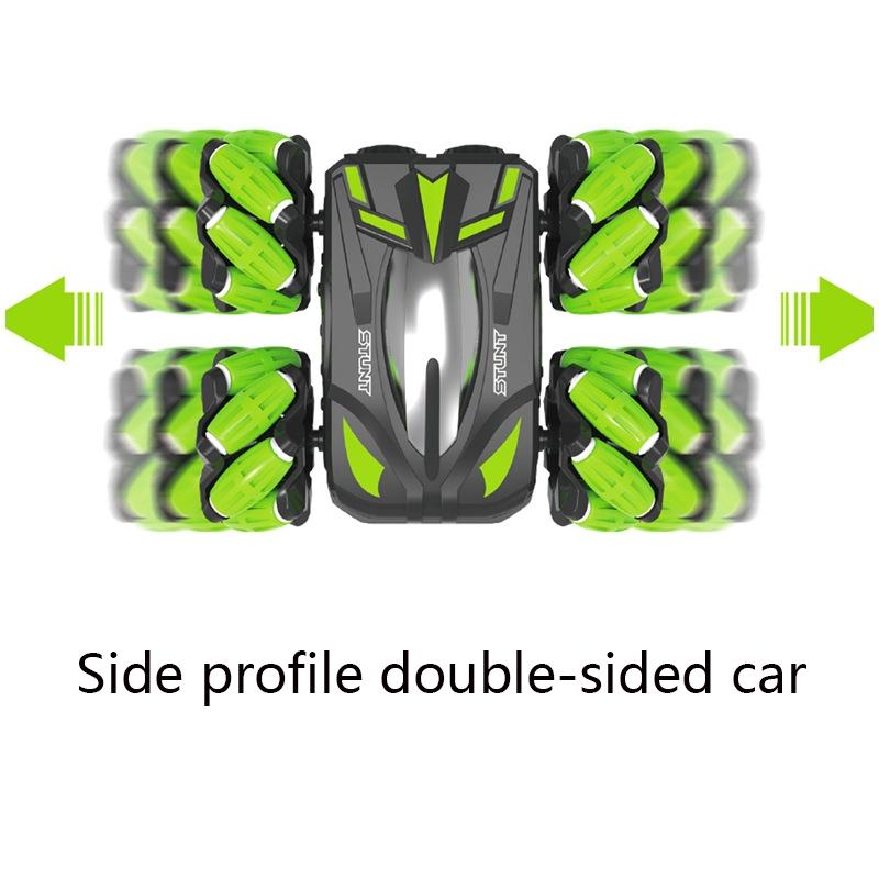 Double-sided Flip Drift Remote Control Toy Stunt Car for Children - Black Orange