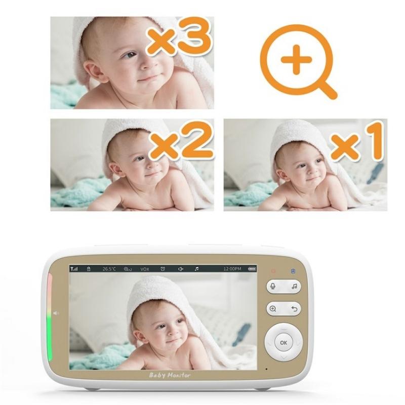 Baby Monitor With Built-In Ptz Rotation For Enhanced Security