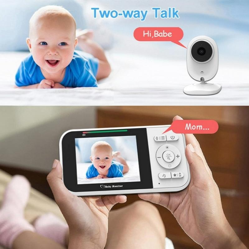Baby Monitor With Temperature Detection And 2-Way Voice