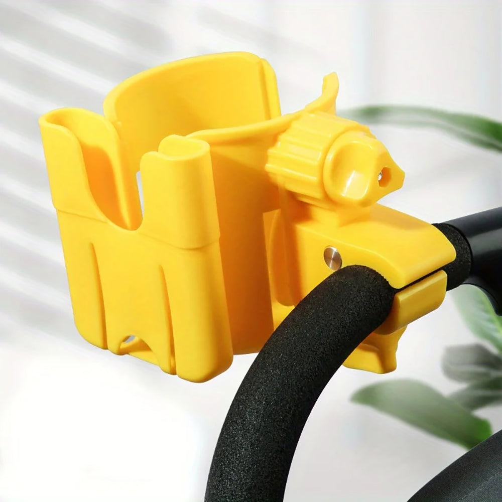 Vibe Geeks Convenient 2-in-1 Stroller Cup and Phone Holder for On-the-go Parenting - Grey