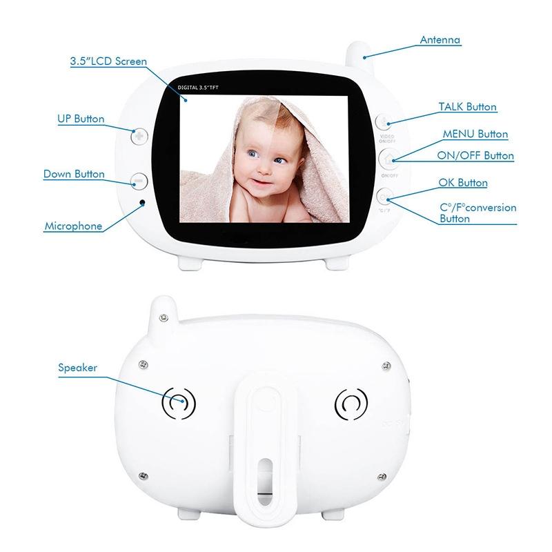 Baby Monitor With Night Vision 2-Way Talk