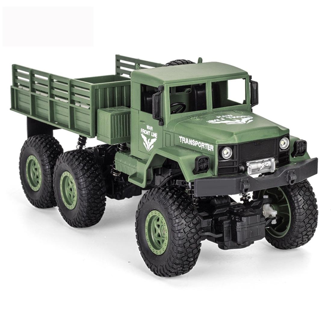 2.4ghz 4ch Rc Dongfeng 8 Six-wheeled Armor Truck Toy - Yellow