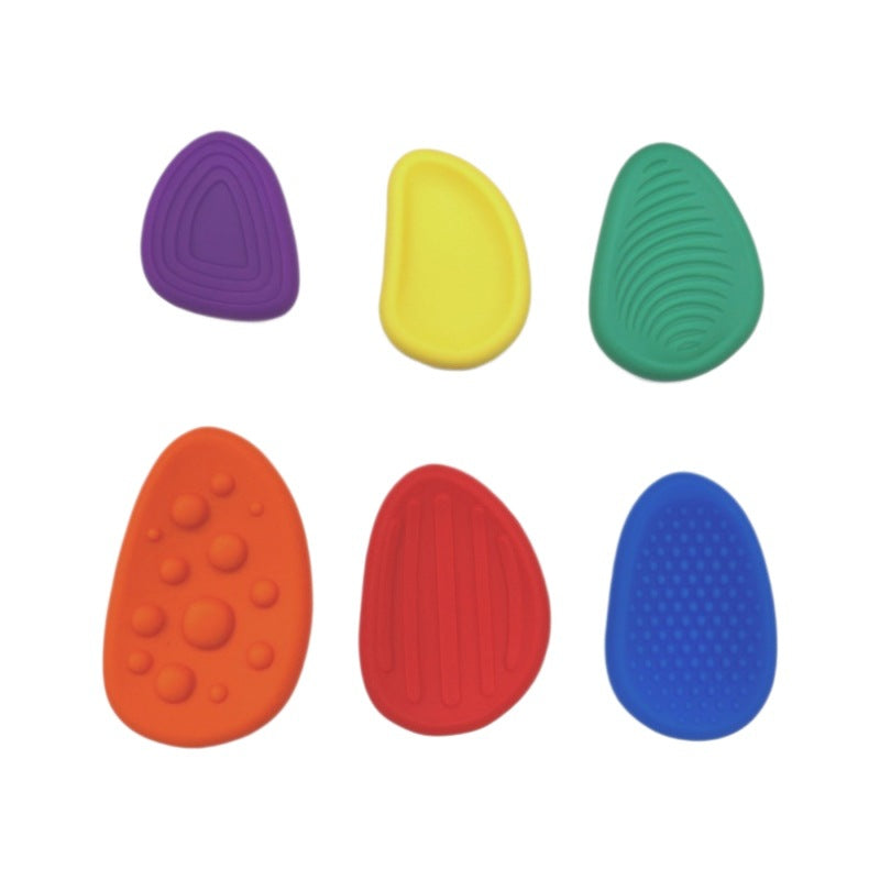 Sensory Stones for Kids | 6-Piece Fidget Stress Relief Set for Ages 3+(2 set, 12PCS in total)