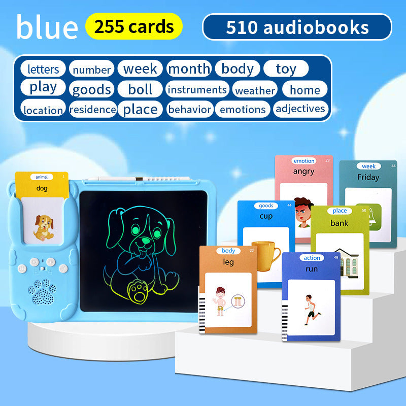 Kids Interactive Early Education Toy: Combination Card Reader & LCD Drawing Board for Toddlers