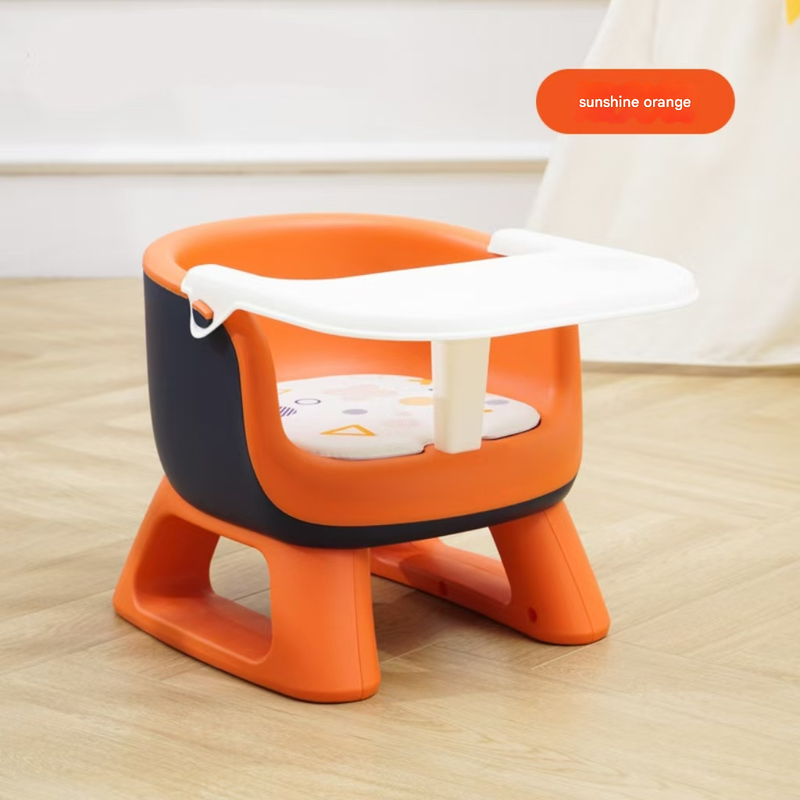 Booster Dining Chair with Removable Tray - Safe, Stable & Fun Squeaky Cushion