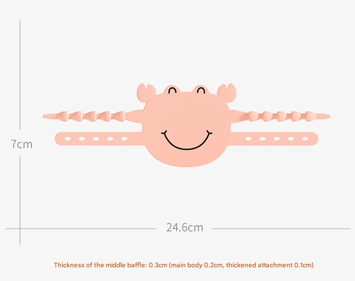 Pink (6-Pack) Cute Crab Door Slam Stopper Set- Silicone Anti-Pinch & Quiet Latch Guard