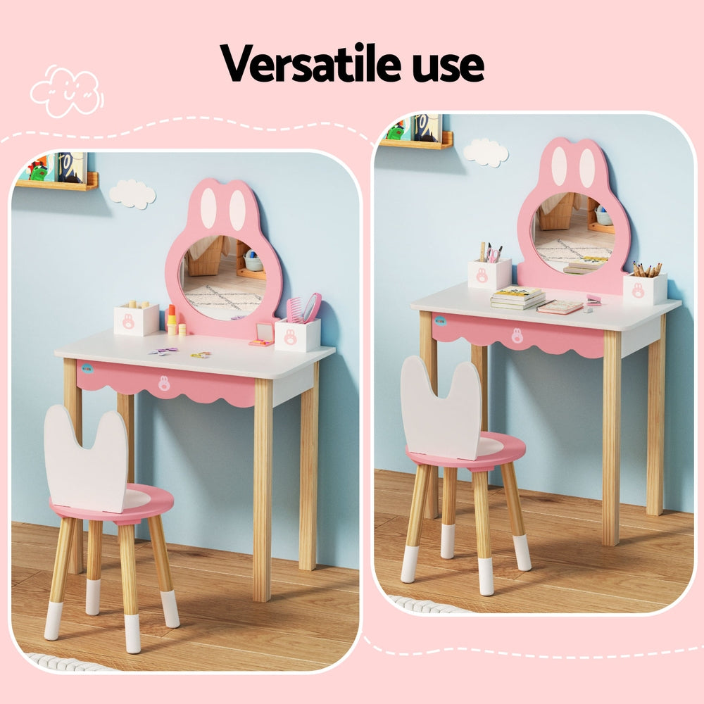 Wooden Bunny Dressing Table