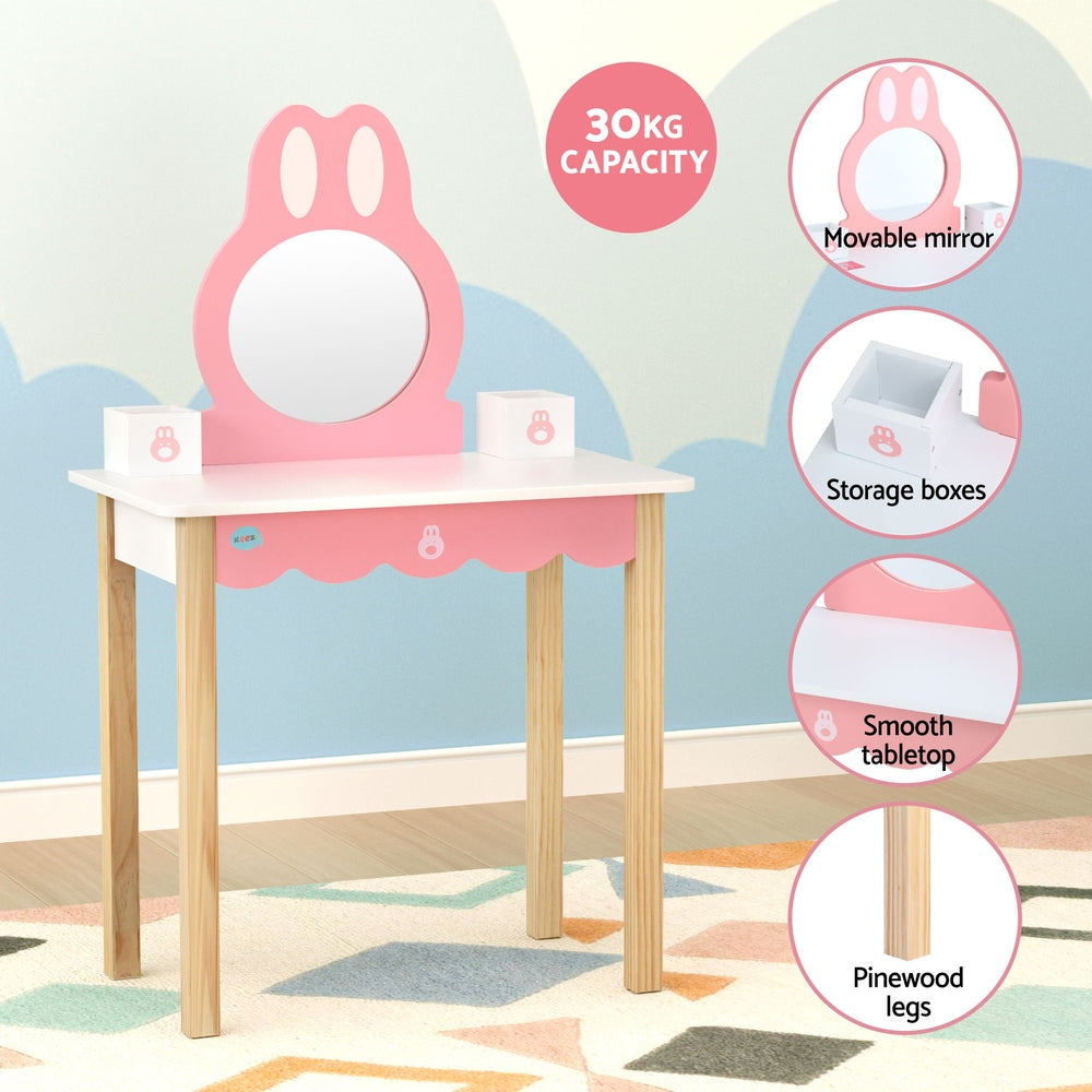 Wooden Bunny Dressing Table