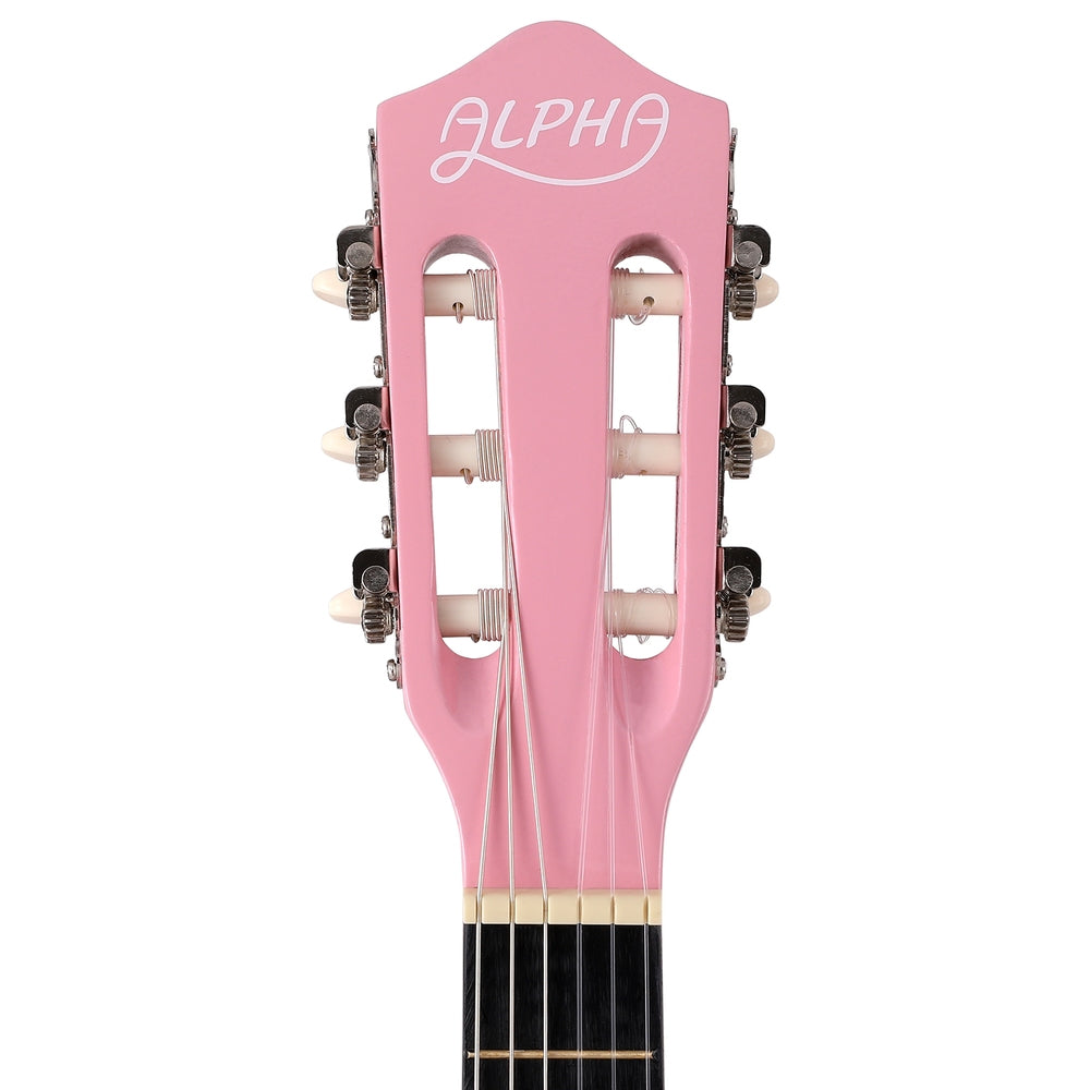 Classical Guitar Wooden Body Nylon String Beginner Kids Gift - Pink