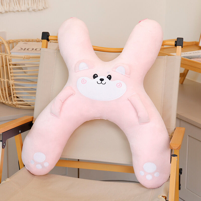 Christmas gift for kids-Kids Travel Pillow, Ergonomic Plush Support for Car Rides, Comfortable Sleep Companion for Children（pink pig）