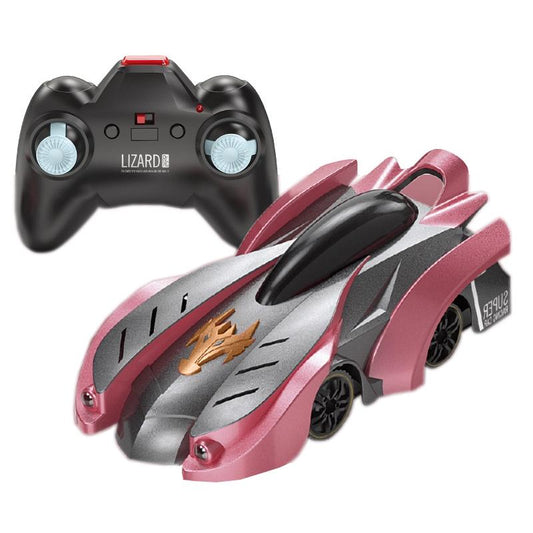 Electric Remote Control Wall Climbing Car for Kids - Mini Toy - Red Charge Handle Rc Edition