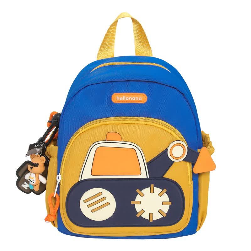 Blue-yellow Excavator Backpack
