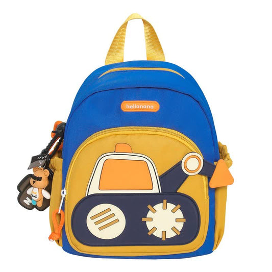 Blue-yellow Excavator Backpack