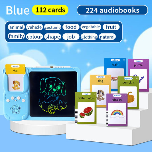 Kids Interactive Early Education Toy: Combination Card Reader & LCD Drawing Board for Toddlers