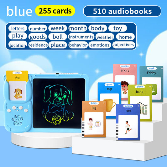 Kids Interactive Early Education Toy: Combination Card Reader & LCD Drawing Board for Toddlers